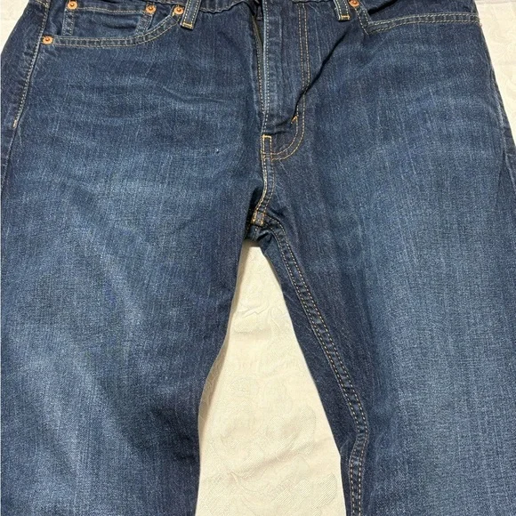 Levis Regular Fit 505 Jeans Size 33x30 Mens Blue Denim - Picture 4 of 8